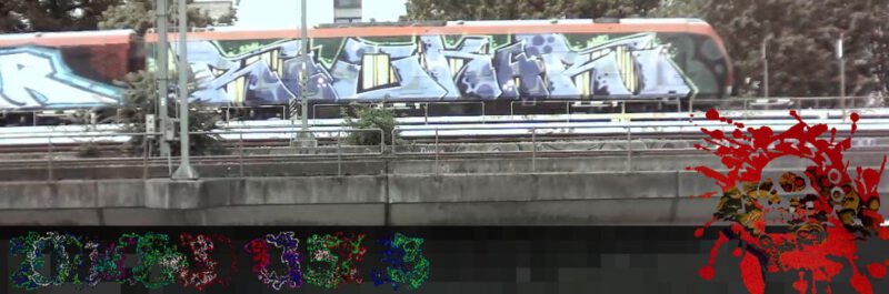 OZMAI Поезд спотыкается о граффити
