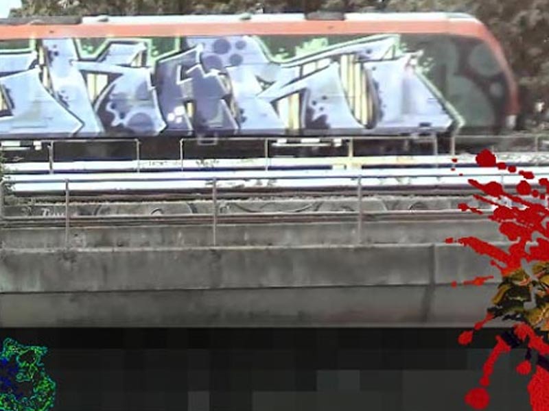 OZMAI Trainspotting Graffiti